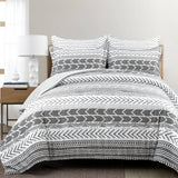 Full/Queen, Scandinavian, 5 Piece, Lightweight, Comforter, Set, Black