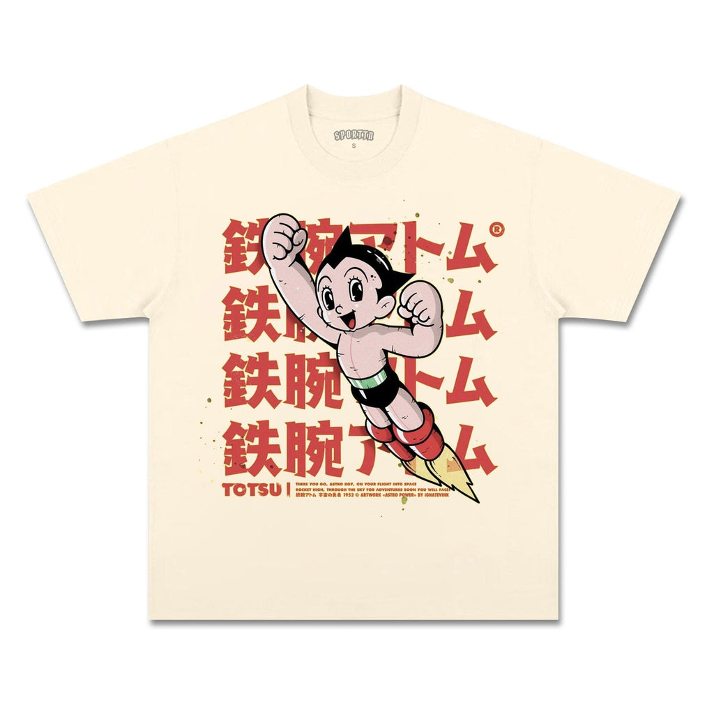 UNISEX ANIME INSPIRED VINTAGE TEEä¸¨ASTRO BOY-[FRONT] Style002