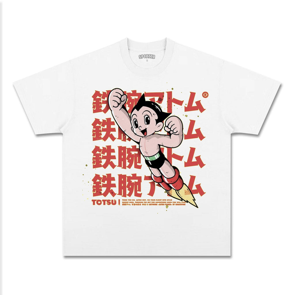 UNISEX ANIME INSPIRED VINTAGE TEEä¸¨ASTRO BOY-[FRONT] Style002
