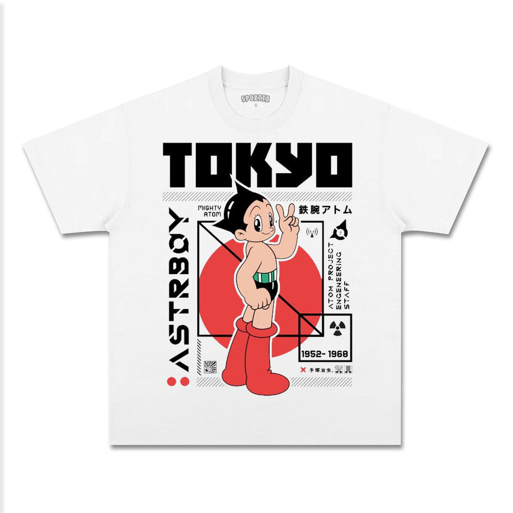 UNISEX ANIME INSPIRED VINTAGE TEEä¸¨ASTRO BOY-[FRONT] Style003