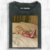 FUNNY MEOWMAID TEE