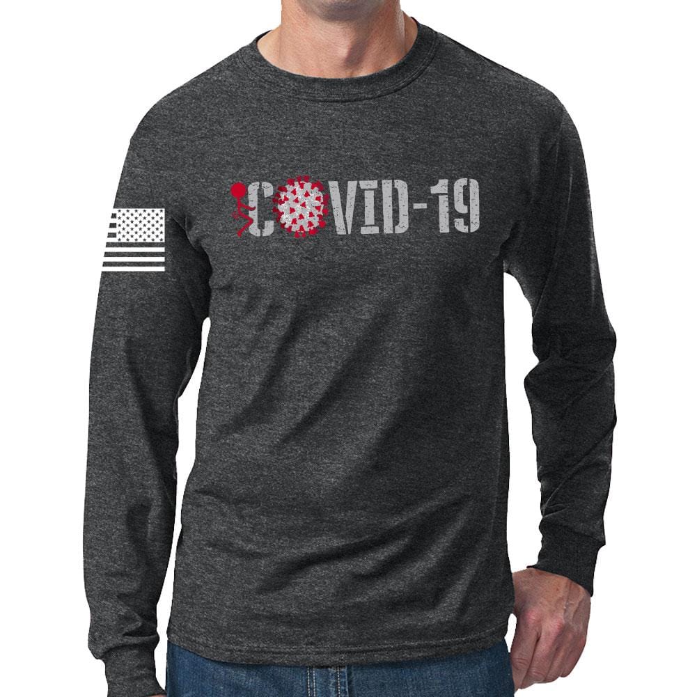 Fuck Covid-19 Long Sleeve T-shirt Style001
