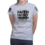 Ladies Faith Family Freedom T-shirt