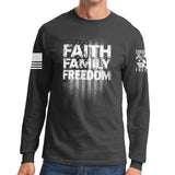 Faith Family Freedom Long Sleeve T-shirt Style001