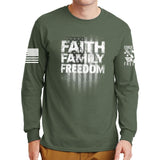 Faith Family Freedom Long Sleeve T-shirt Style001