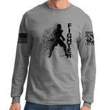 Fighter Silhouette Long Sleeve T-shirt