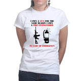 I Own A Gun Ladies T-shirt Style001