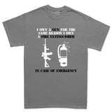 I Own A Gun Men's T-shirt Style001