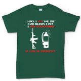 I Own A Gun Men's T-shirt Style001