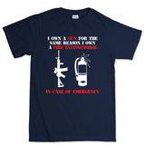 I Own A Gun Men's T-shirt Style001