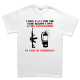 I Own A Gun Men's T-shirt Style001