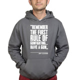 First Rule of Gunfight Mens Hoodie Style001