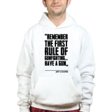 First Rule of Gunfight Mens Hoodie