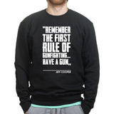 First Rule of Gunfight Mens Sweatshirt
