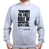 First Rule of Gunfight Mens Sweatshirt
