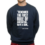 First Rule of Gunfight Mens Sweatshirt