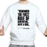 First Rule of Gunfight Mens Sweatshirt Style001