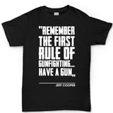 First Rule of Gunfight Mens T-shirt Style001