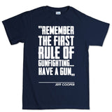 First Rule of Gunfight Mens T-shirt Style001