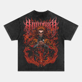 FLAME HASHIRA UNISEX ANIME INSPIRED VINTAGE OVERSIZED TEEä¸¨DEMON SLAYER-[BACK]