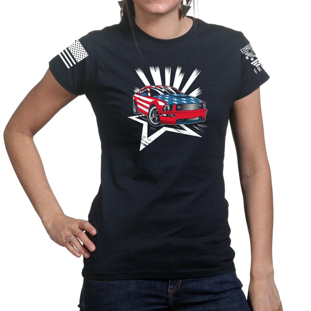 Ladies American Paint Job T-shirt Style001