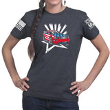 Ladies American Paint Job T-shirt