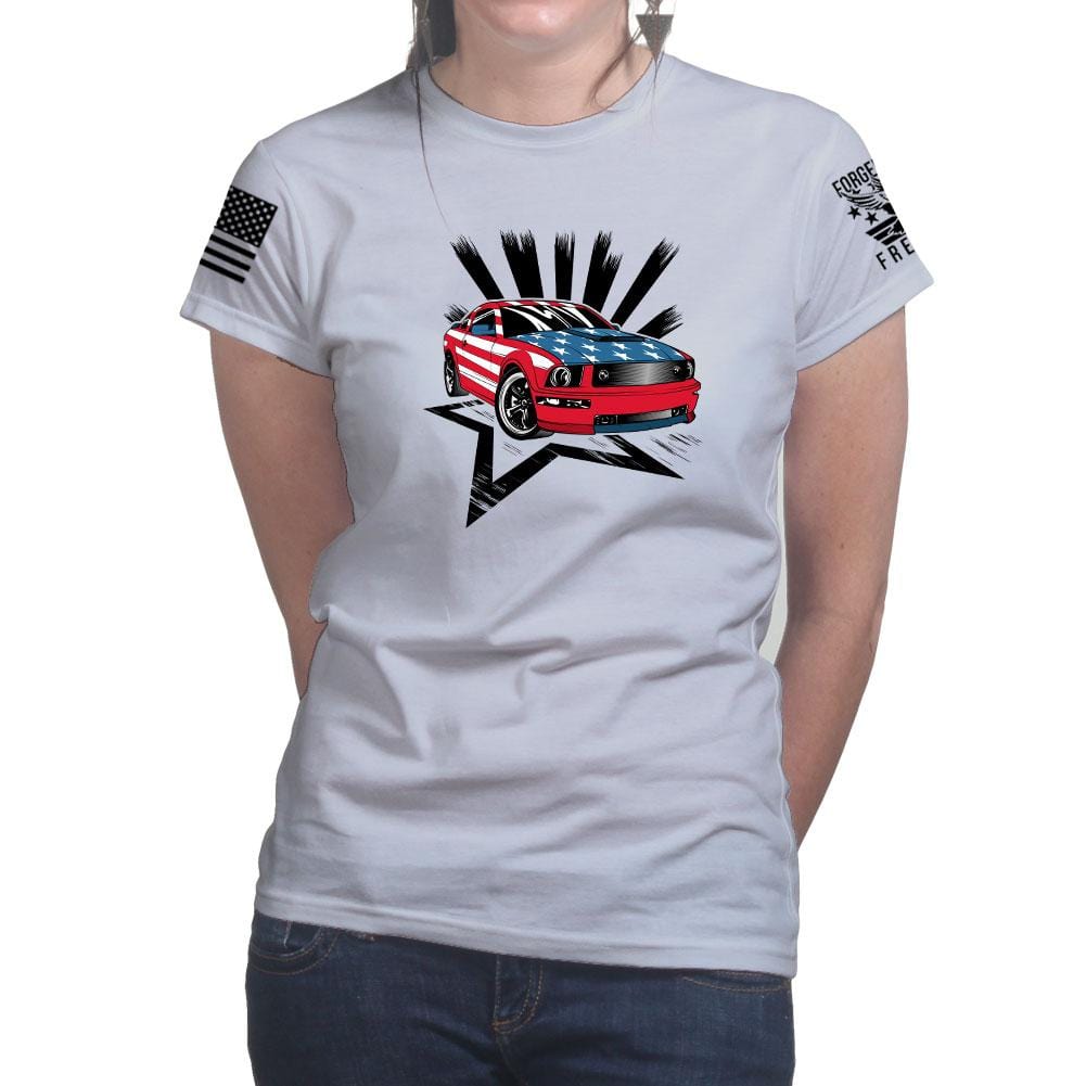 Ladies American Paint Job T-shirt Style001