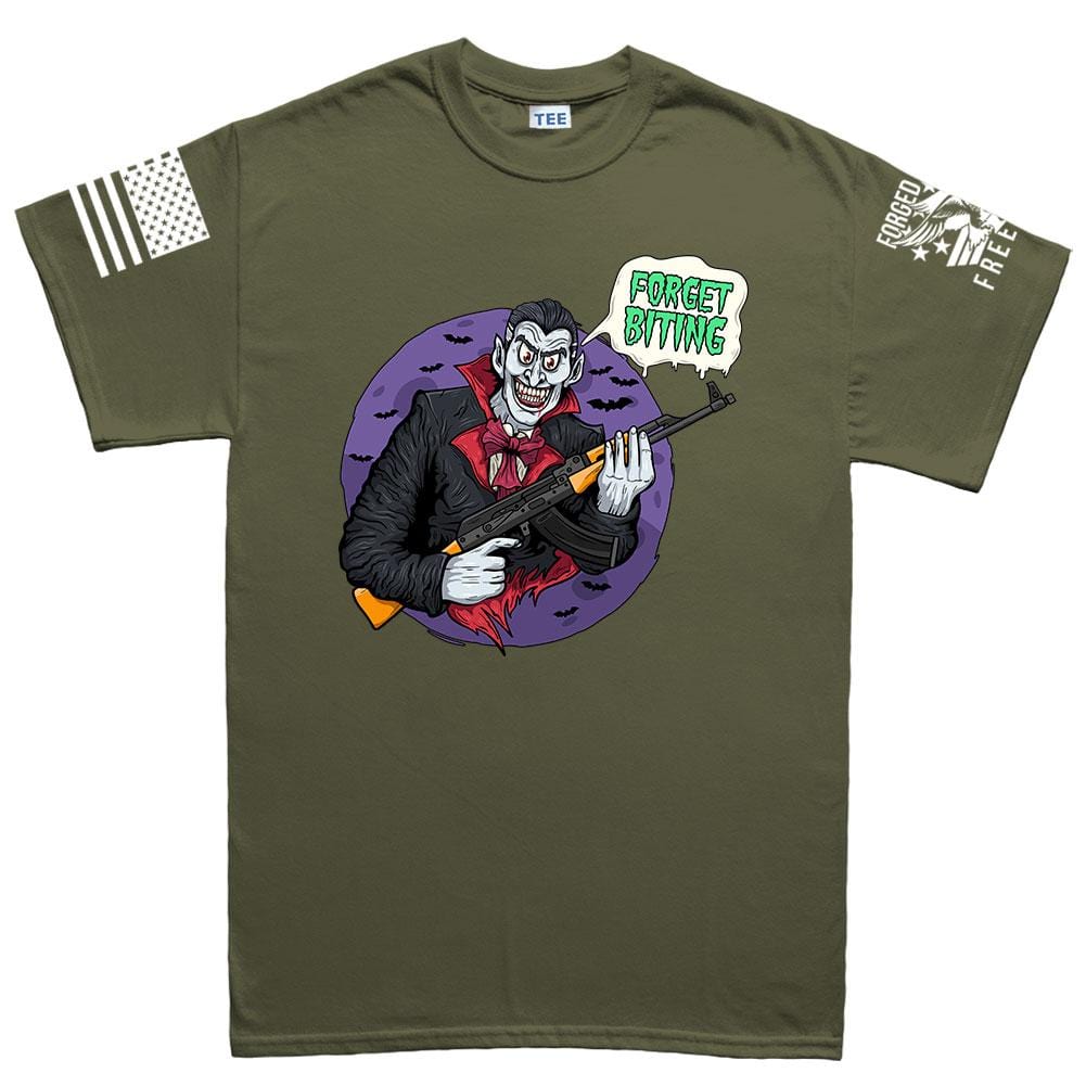 Mens Forget Biting T-shirt