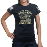 Ladies Four Wheels Move The Body T-shirt Style001