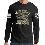 Four Wheels Move The Body Long Sleeve T-shirt Style001