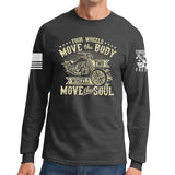Four Wheels Move The Body Long Sleeve T-shirt Style001