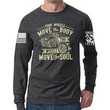 Four Wheels Move The Body Long Sleeve T-shirt Style001