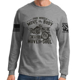 Four Wheels Move The Body Long Sleeve T-shirt Style001