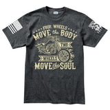 Four Wheels Move The Body Men's T-shirt