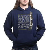 Unisex Free Men Bear Arms Hoodie Style001
