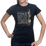 Ladies Free Men Bear Arms T-shirt Style001
