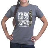 Ladies Free Men Bear Arms T-shirt Style001