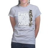 Ladies Free Men Bear Arms T-shirt Style001