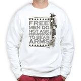 Unisex Free Men Bear Arms Sweatshirt Style001