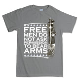 Men's Free Men Bear Arms T-shirt Style001