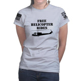 Free Helicopter Rides Ladies T-shirt Style001