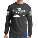 Free Helicopter Rides Long Sleeve T-shirt Style001