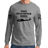 Free Helicopter Rides Long Sleeve T-shirt Style001