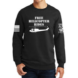 Free Helicopter Rides Sweatshirt Style001