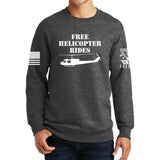 Free Helicopter Rides Sweatshirt Style001