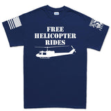 Free Helicopter Rides Men's T-shirt Style001