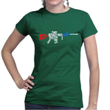 A Well Regulated Militia Rifle Ladies T-shirt Style001