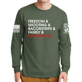 Freedom and Fatherhood Long Sleeve T-shirt