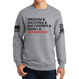 Freedom and Fatherhood Sweatshirt Style001