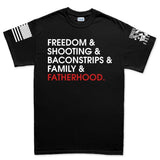 Freedom and Fatherhood Men's T-shirt Style001